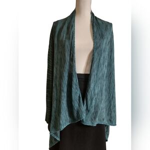 Teal Open Front Cardigan